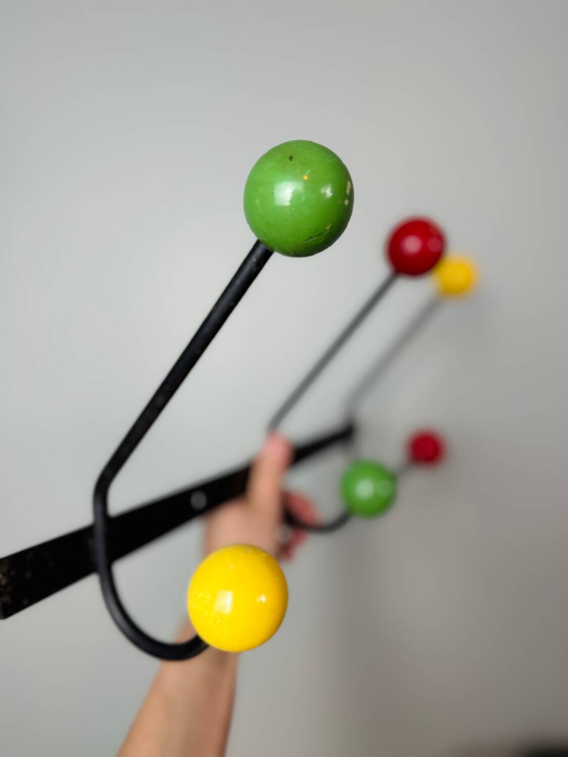 Patère portemanteau boule 1950
