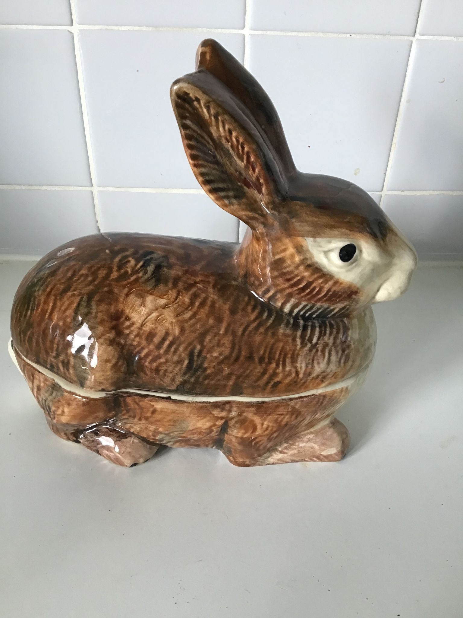 Terrine hare Michel Caugant in slurry very good condition