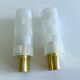 Vintage brass and glass sconces, 1970s, set of 2