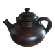 Vintage brown glazed earthenware teapot by Jean Dubost