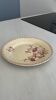Red iron earth serving dish - Gien honeysuckle - antique earthenware