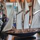 Large model of a three-masted ship, 105 cm x 100 cm x 20 cm.
