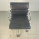 Eames ICF for Herman Miller black leather Soft Pad height adjustable Group chair