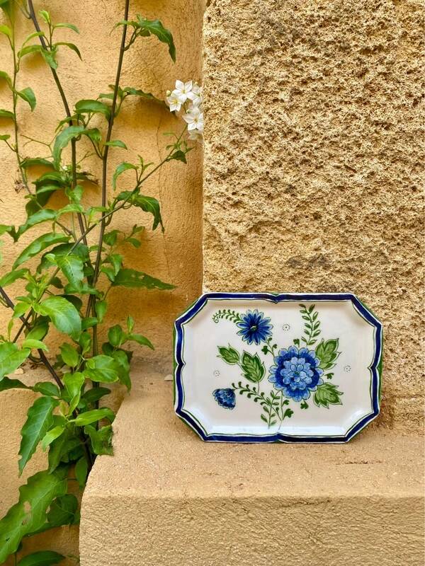 Small hand-decorated dish
