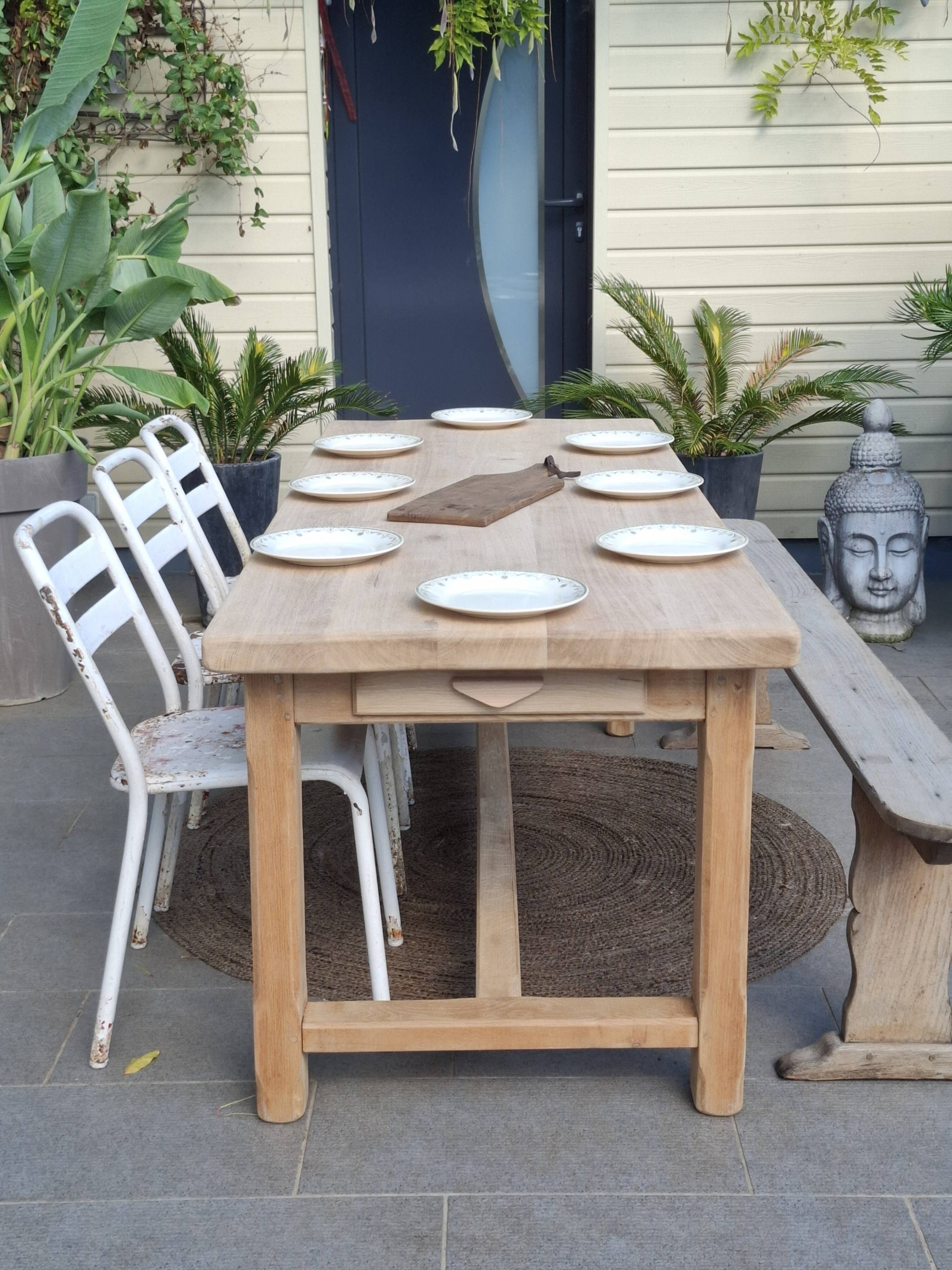 N052 renovated farmhouse table