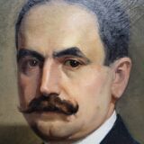 Portrait man oil on canvas