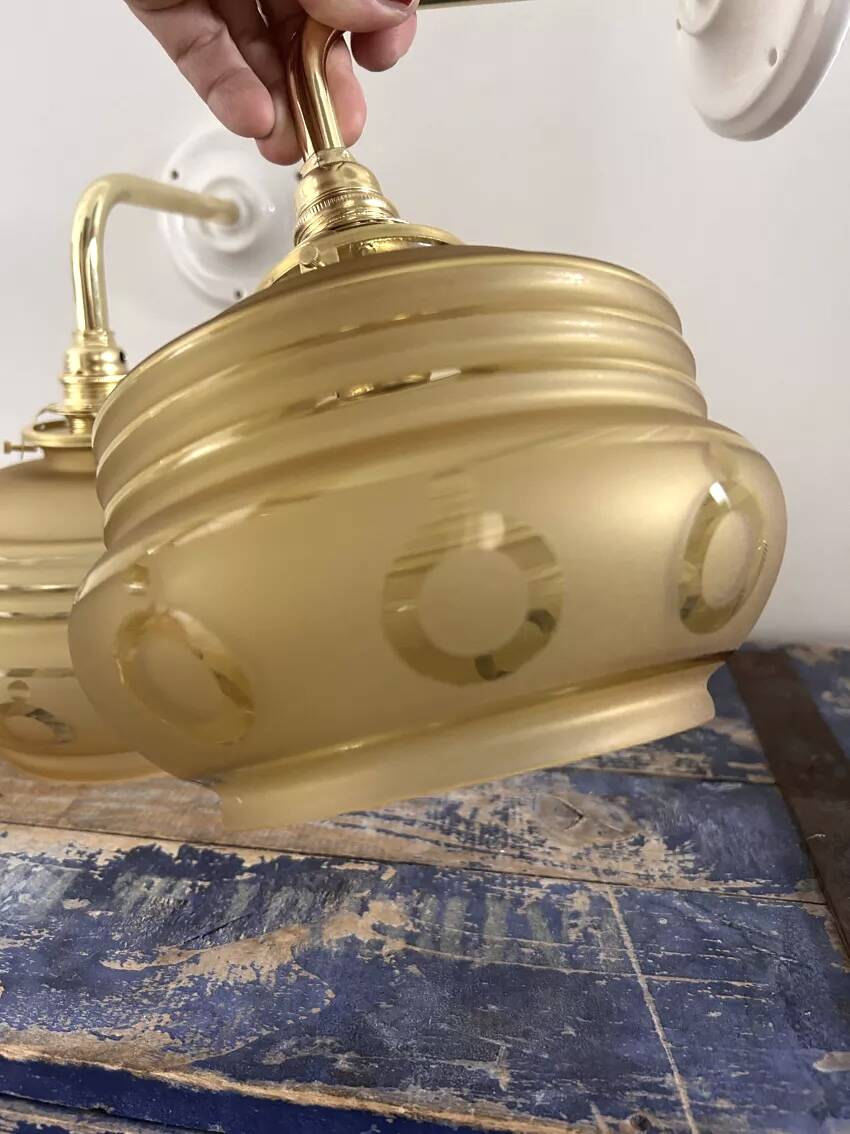 Pair of old wall lights