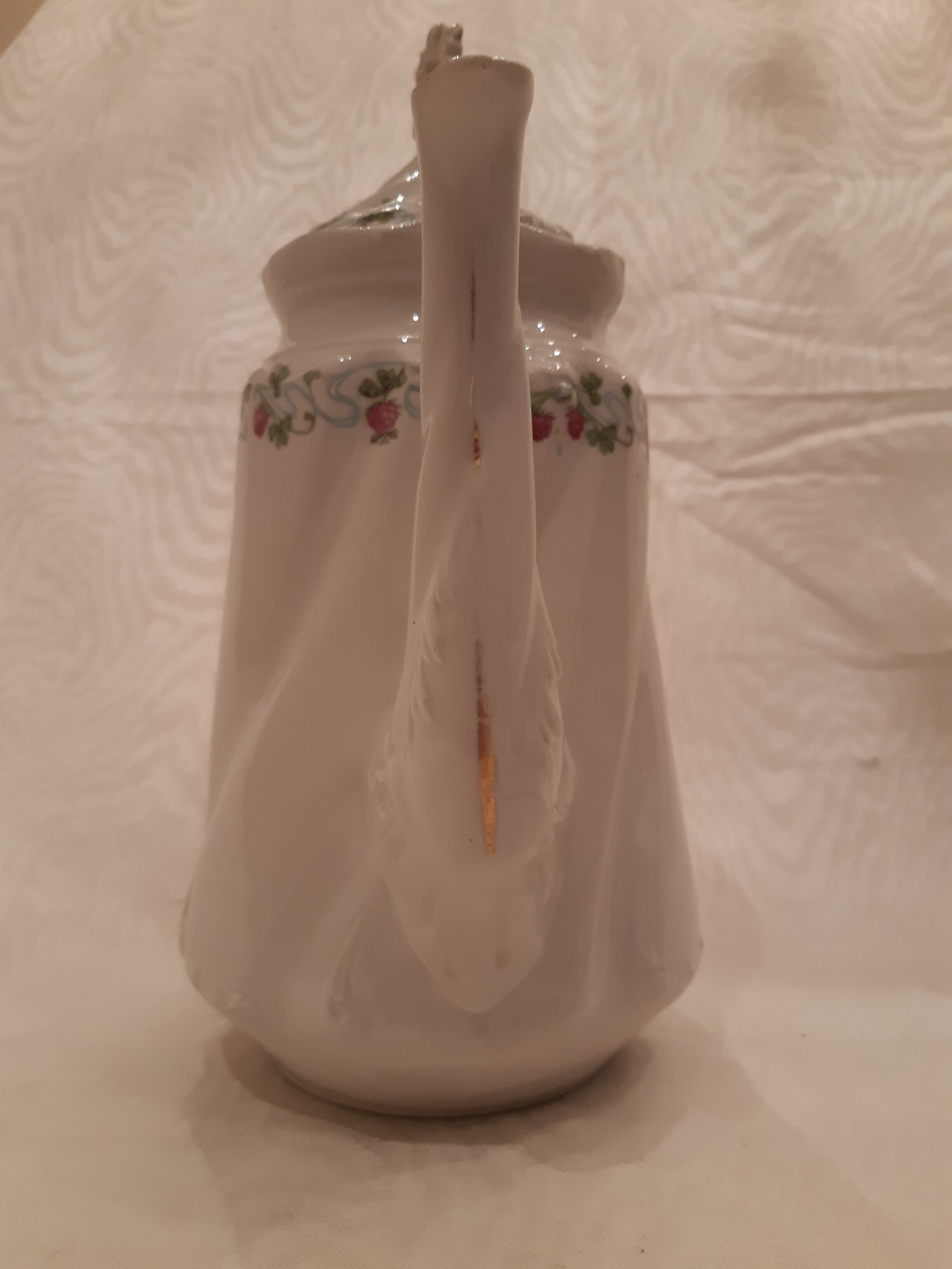 1900 porcelain coffee maker, beautiful vintage decoration element