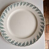 12 assiettes plates Choisy le Roi en terre de fer modèle 1212