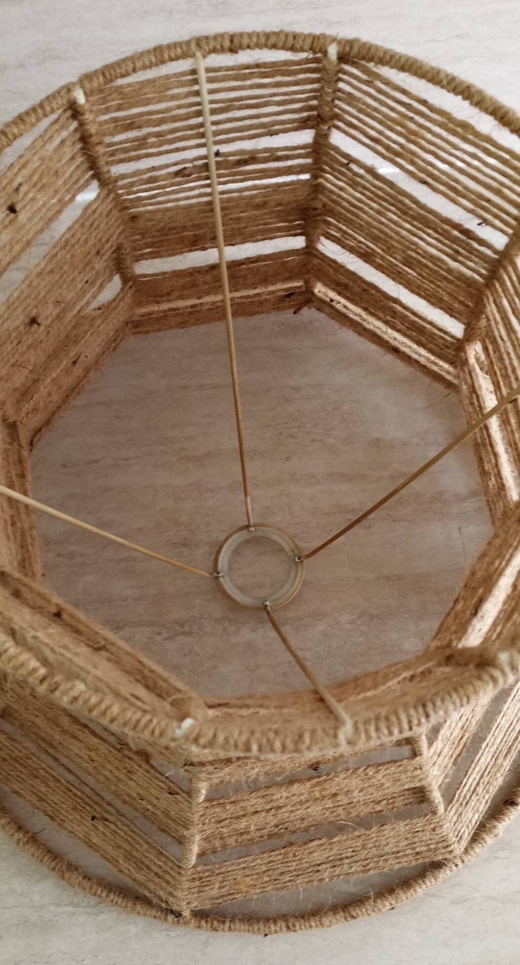 Jute lampshade, Ø 45 cm