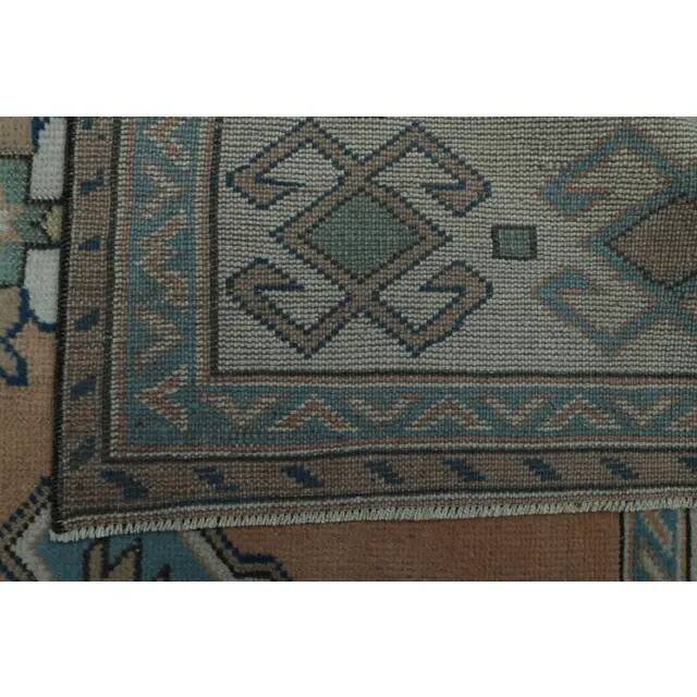 1970s Vintage Turkish Oushak Handmade Wool Cotton Orange  Area Rug 190x275