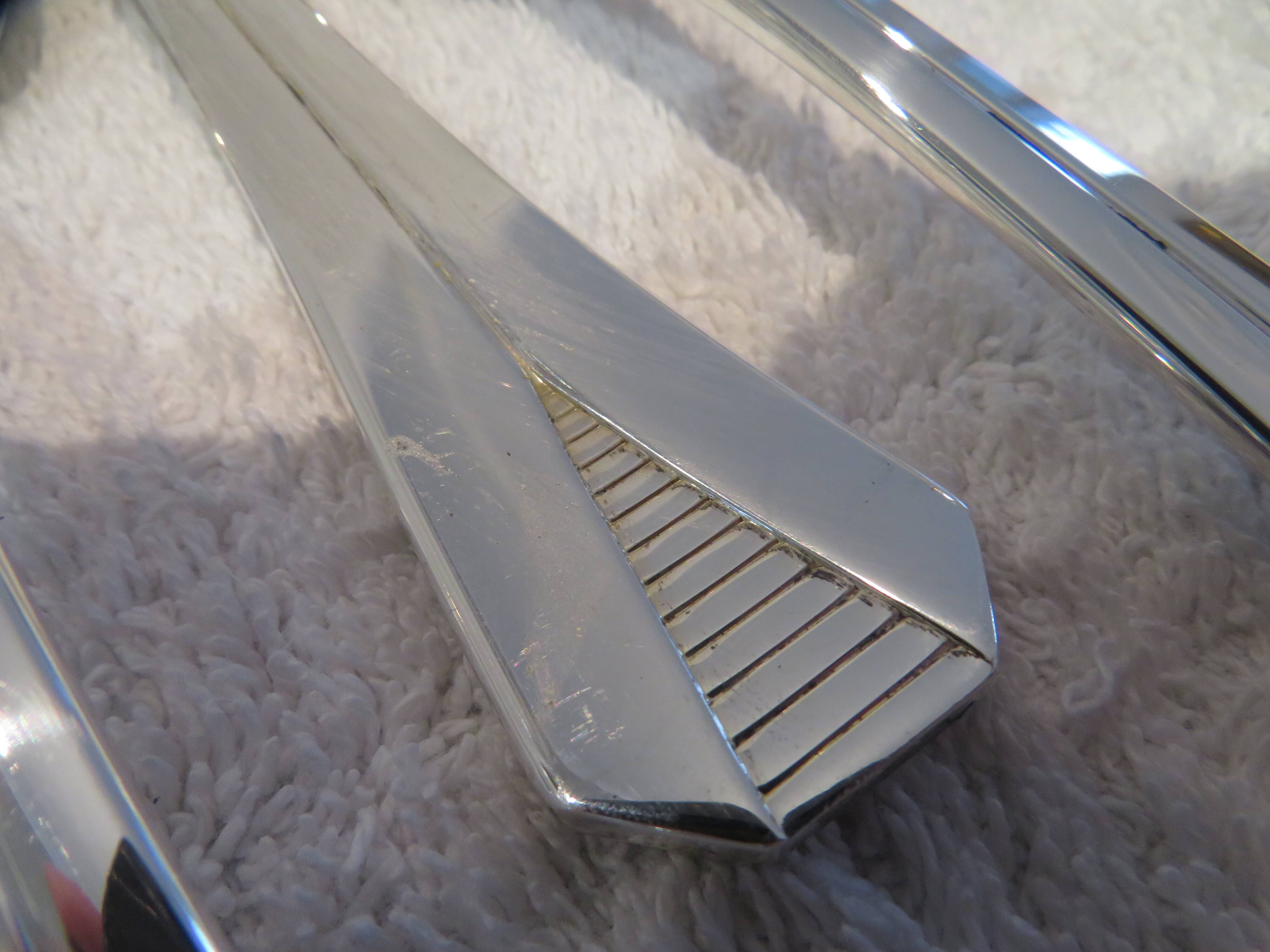 6 silver plated soup spoons Christofle Atlantide 20.7cm