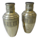 paire de vases en laiton