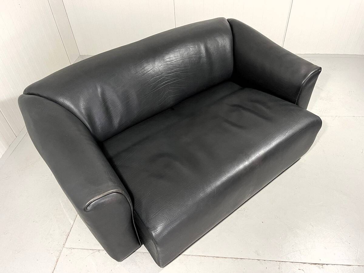 De Sede DS 47 dark brown neckleather 2-1/2 seats sofa