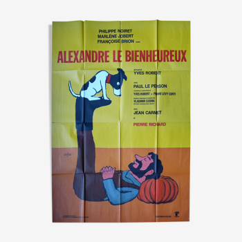 Affiche de cinéma originale - Alexandre le bienheureux - Yves Robert, Philippe Noiret