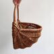 Vintage wicker wall hanging basket