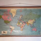 Old world map planisphere Royal Interocean Lines