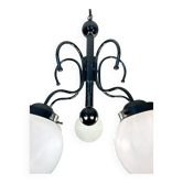 Italian design bistro chandelier from the 70s