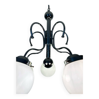 Italian design bistro chandelier from the 70s