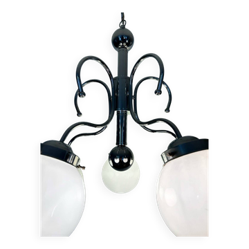 Italian design bistro chandelier from the 70s