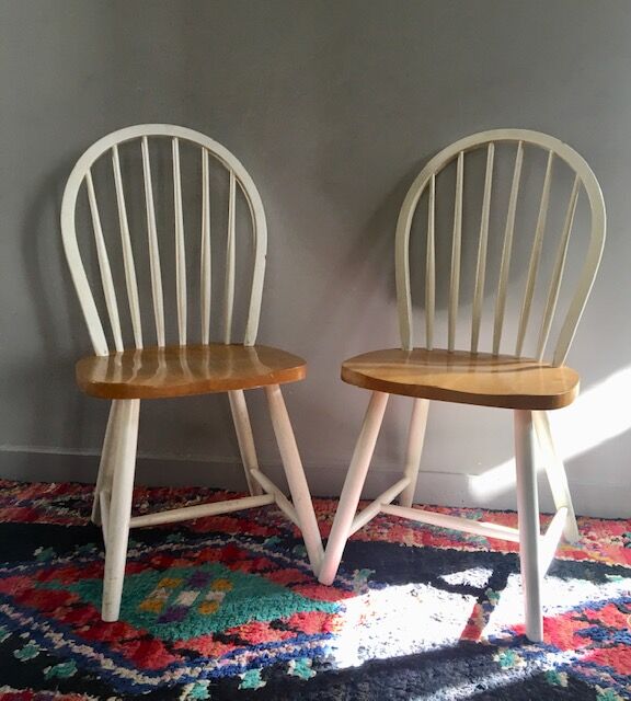 Pair of vintage Ercol style chairs