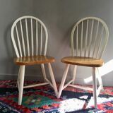 Pair of vintage Ercol style chairs