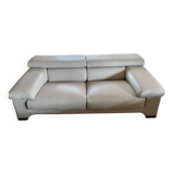 "Sillage" leather canapé/Rochebobois