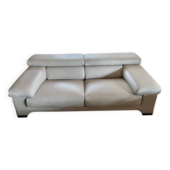 "Sillage" leather canapé/Rochebobois