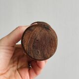 Paire de coquetiers en bois