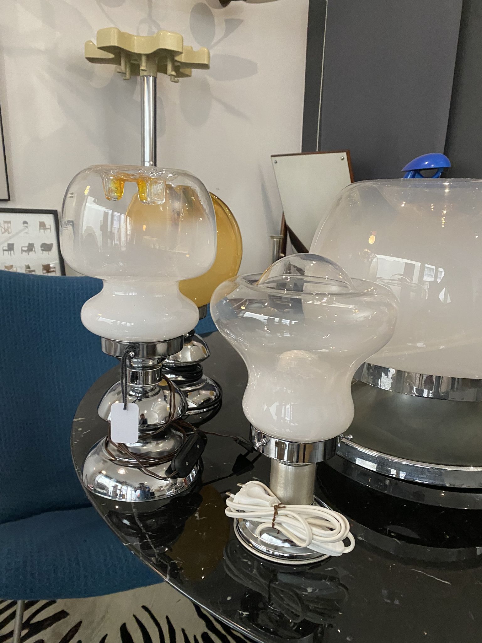 Italian vintage lamp in Murano glass 1970