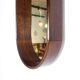 Large vintage modernist oval wall mirror from the mid-century, Italy 1960s.