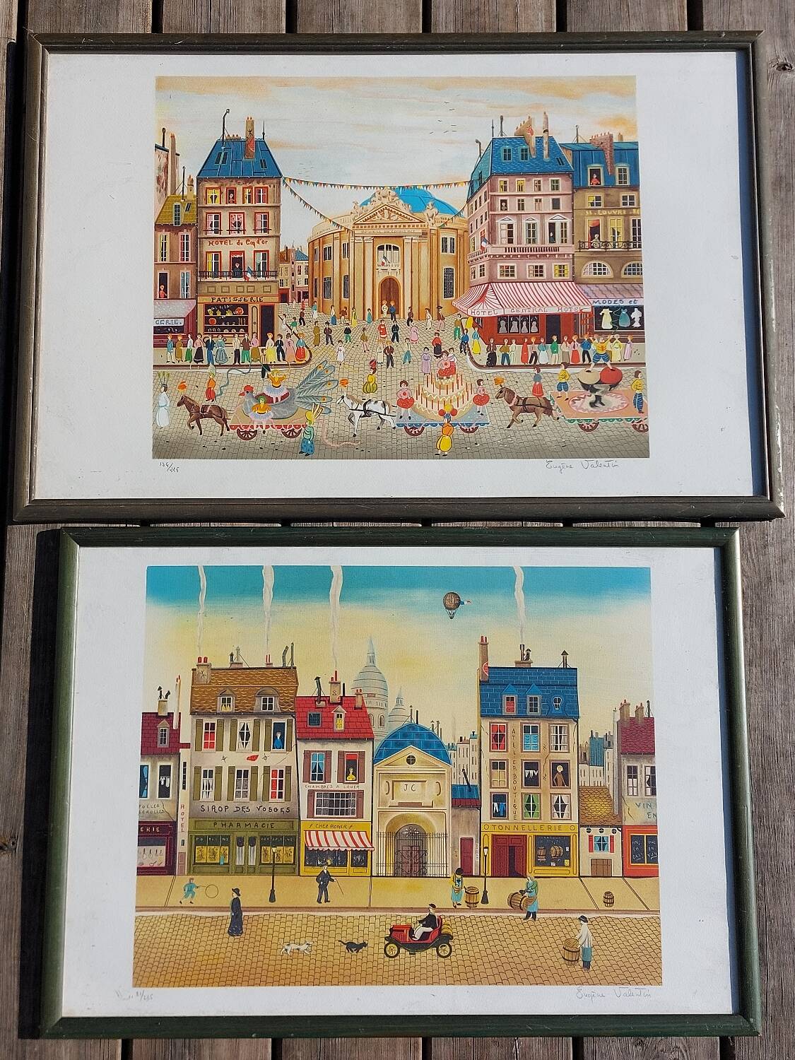 Lithographies encadrées de Paris