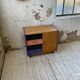 Meuble commode colorée années 60