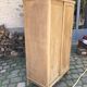 Wardrobe wardrobe in pickled oak Vintage compass feet