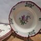 Set of 5 old hollow plates in gien earthenware model "lorraine"