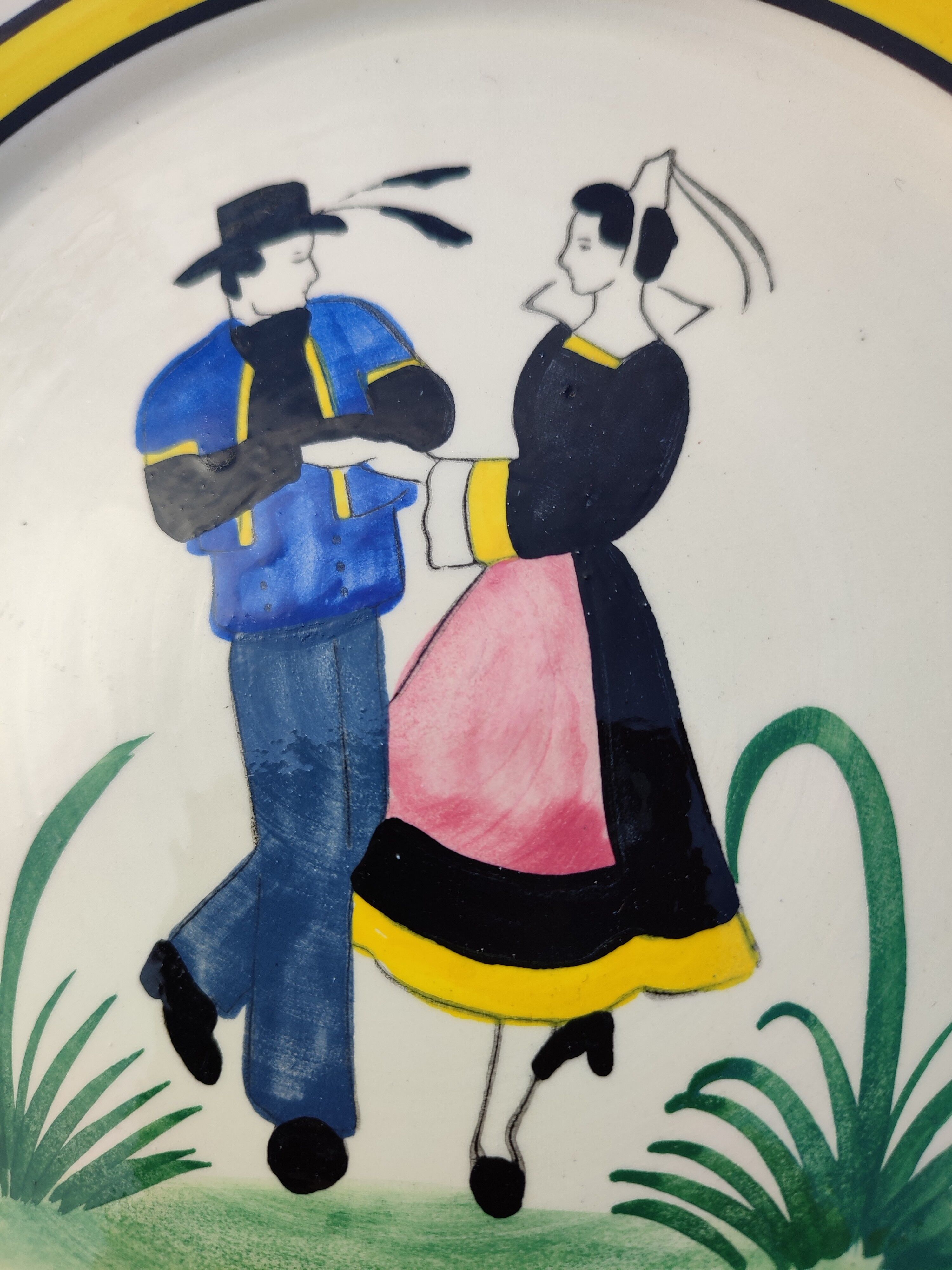 Ceramic plate of Quimper