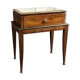 Bedside table, sofa tip - rosewood and brass plate