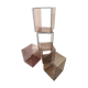 Set of 5 smoked Plexiglas lockers