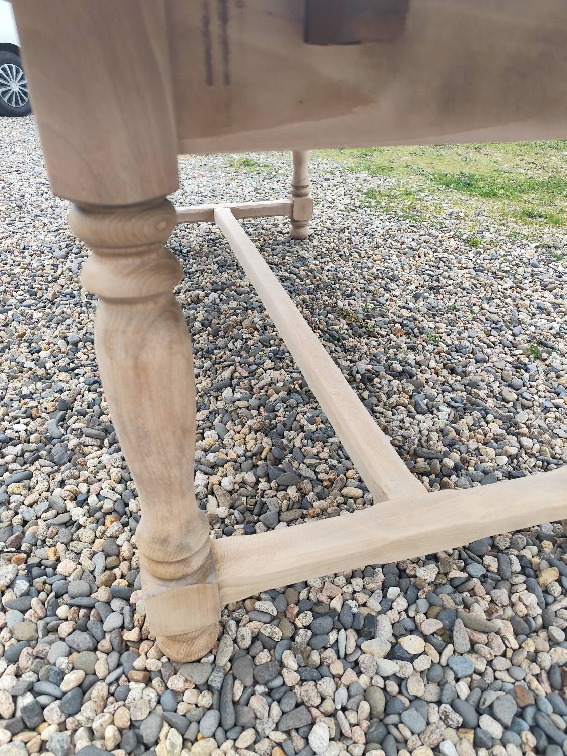 Farmhouse table with two extensions