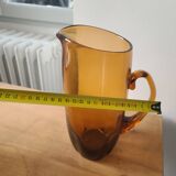 Service de Verres Vintage Ambrés (Carafe + Gobelets) #PIMR