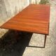 Extendable dining table with vintage 60s teak extensions