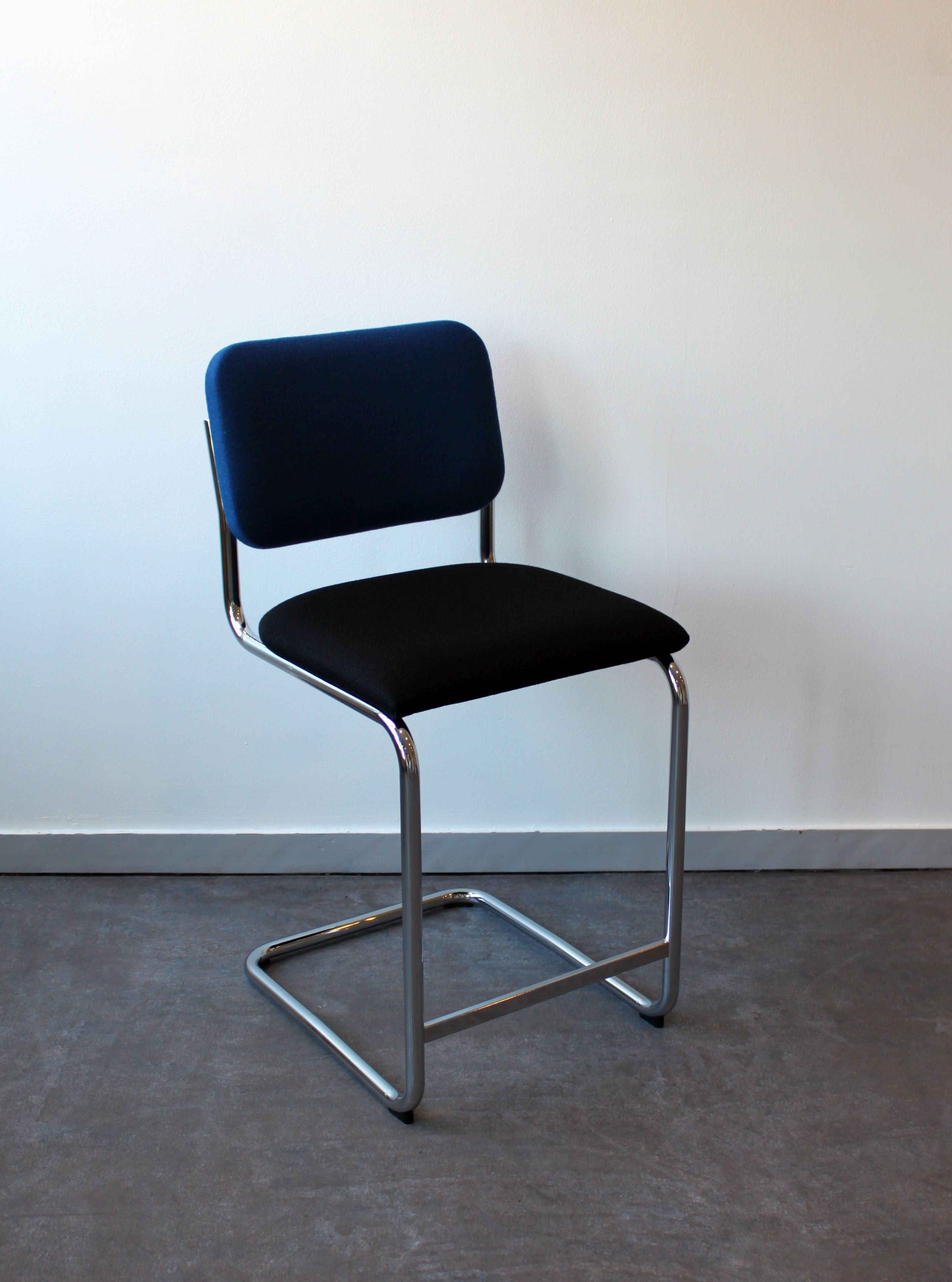 Pair of Knoll Cesca bar stools by Marcel Breuer