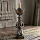 Asian bronze candlestick from the 1950s.