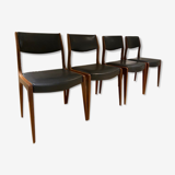 4 scandinavian teak chairs