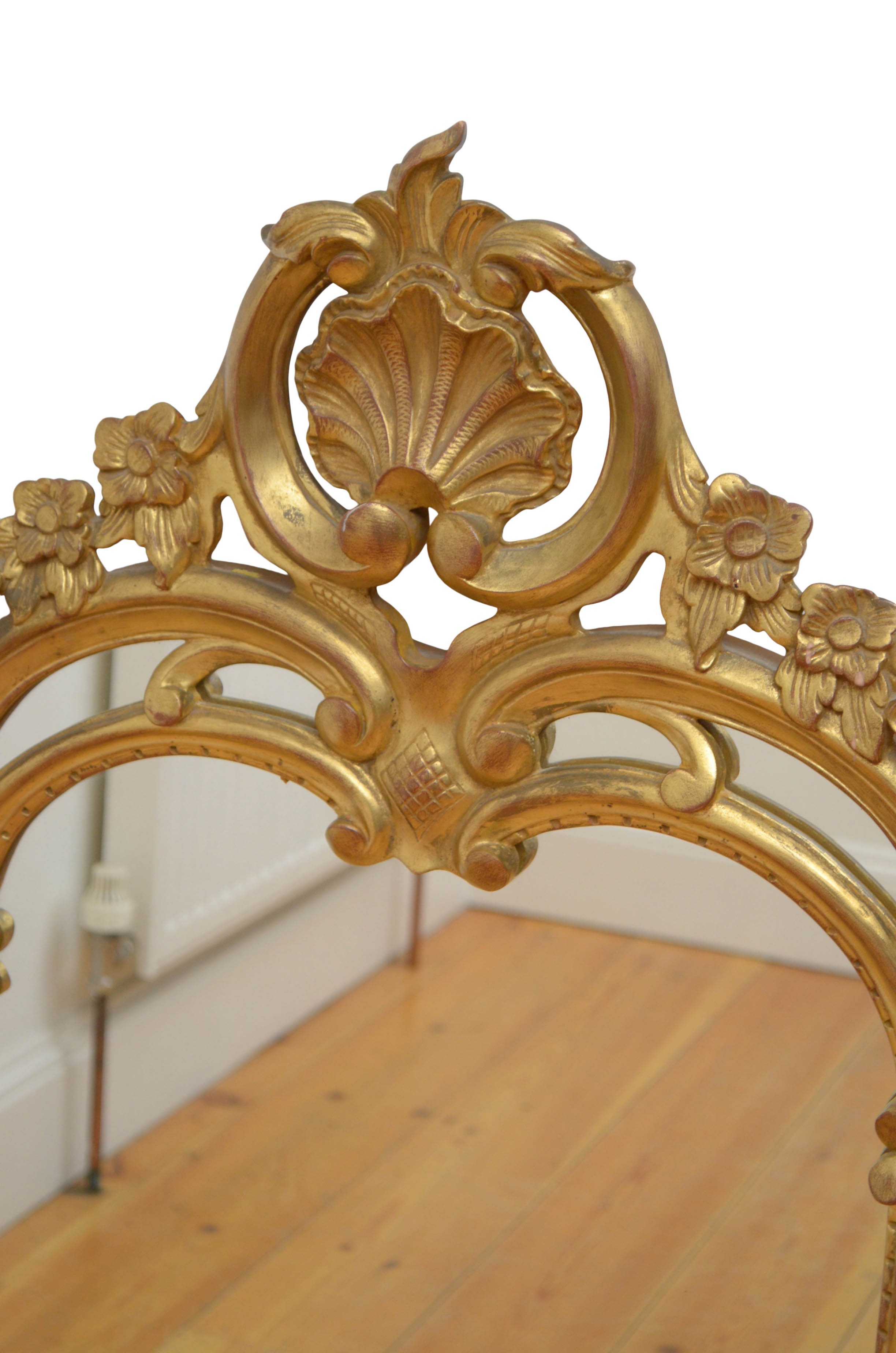19th century giltwood wall mirror - 116x71cm