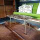 Tablz basse en onyx et laiton vintage pieds fuseaux