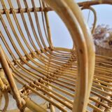 Vintage rattan armchair