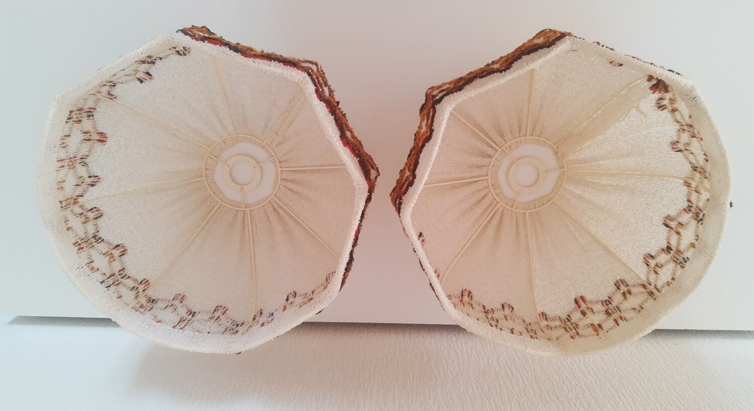 Pair of vintage lampshades