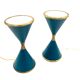 Angelo Lelii, two 'Clessidra' table lamps, Arredoluce, Milan Italy, 1960