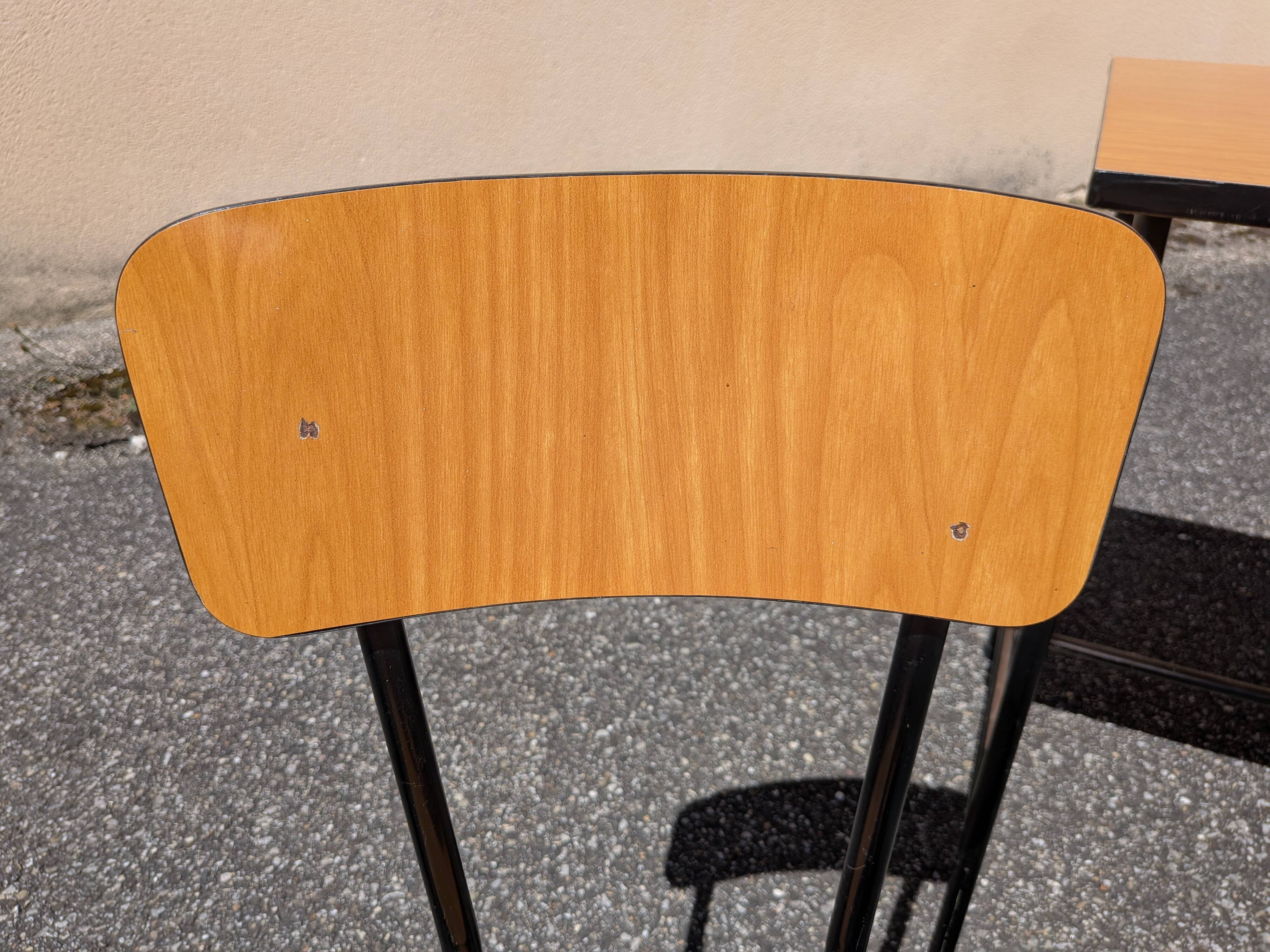 Vintage 1960s Formica desk and chair set.